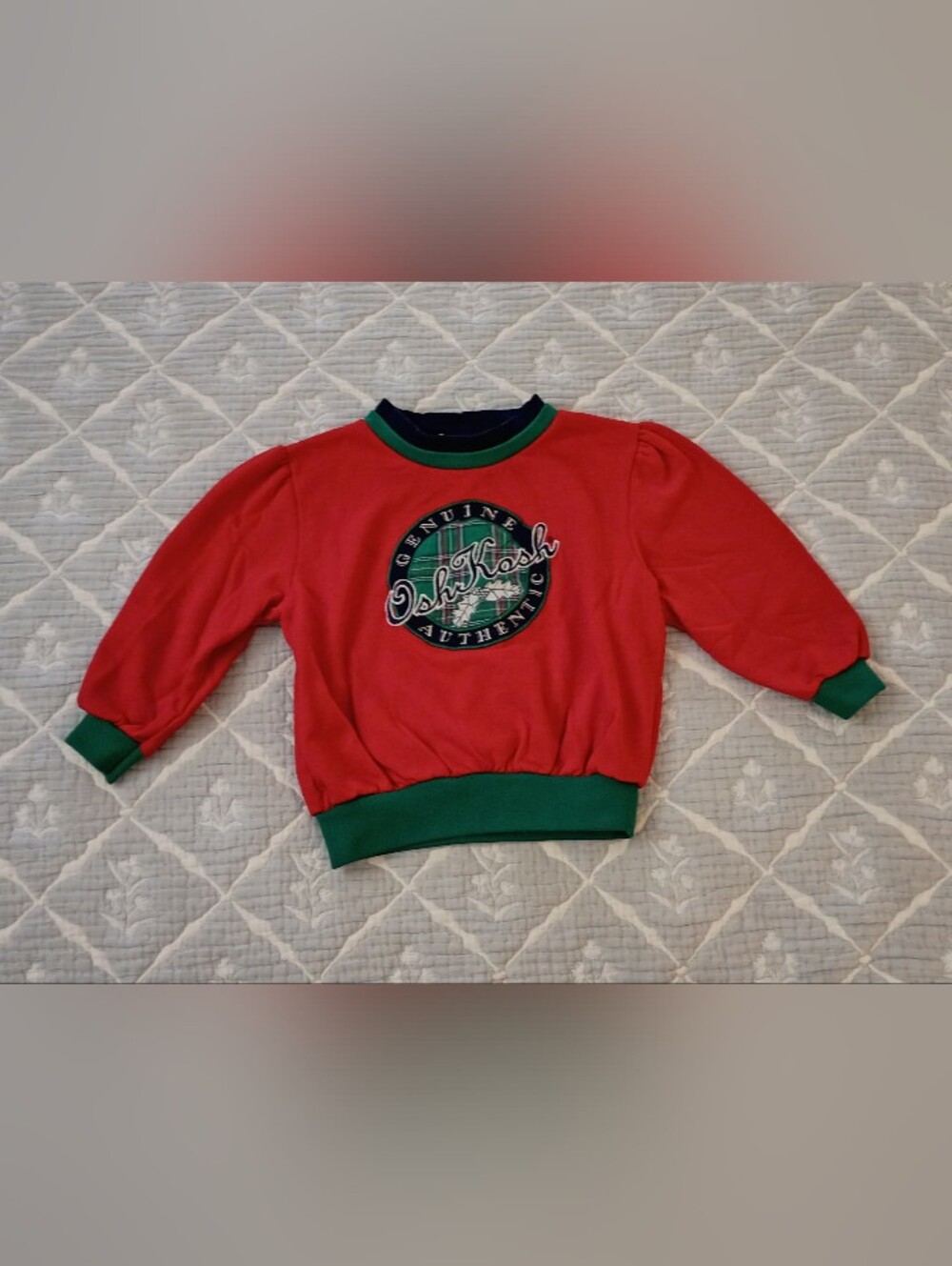 Vintage Oshkosh Red Sweatshirt 4T EUC
